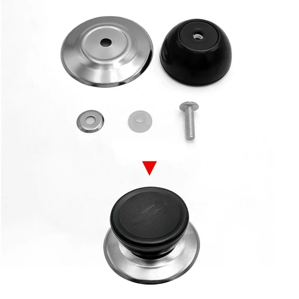 Universal Lid Cover Kitchen Tools Knob Heat-Resistant Cooking Pan Lid Replaceable Handle Anti-Scalding Cookware Handgrip Cap