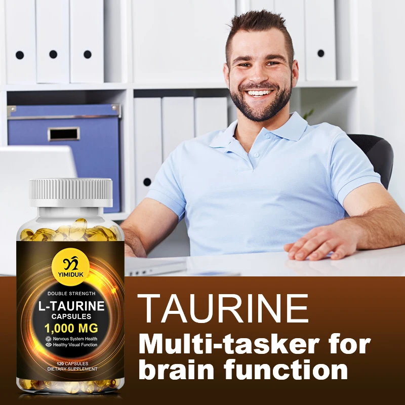 Taurine Capsules Retina Reproductive Immune&Nervous System Health Regulate Heart Rhythm Blood Sugar & Lipids