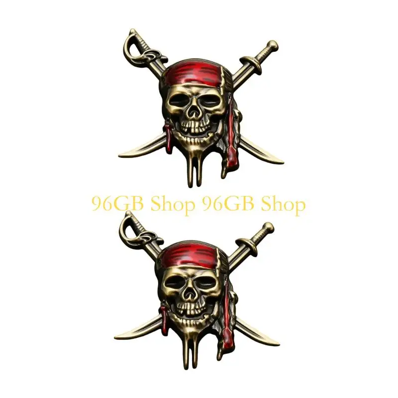 

96GB 3D Skull Sticker Car Exterior Decorative Accessory for Truck Quick Application
