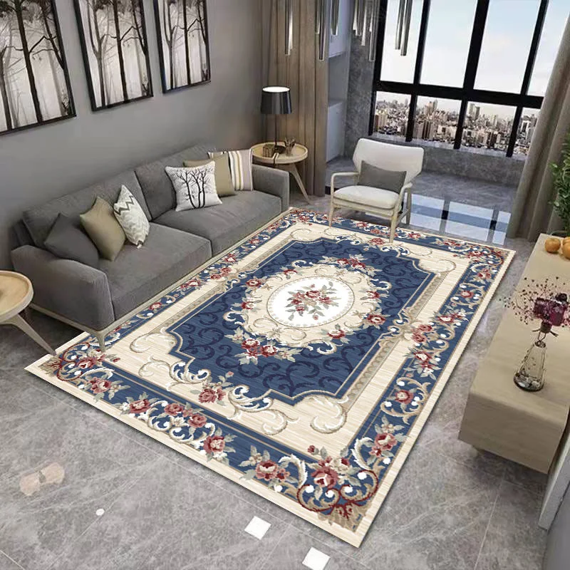 VIKAMA Bohemian Crystal Velvet Carpet Living Room Non-Slip Coffee Table Area Carpet Office Hotel Floor Mat Porch Lobby Door Mat