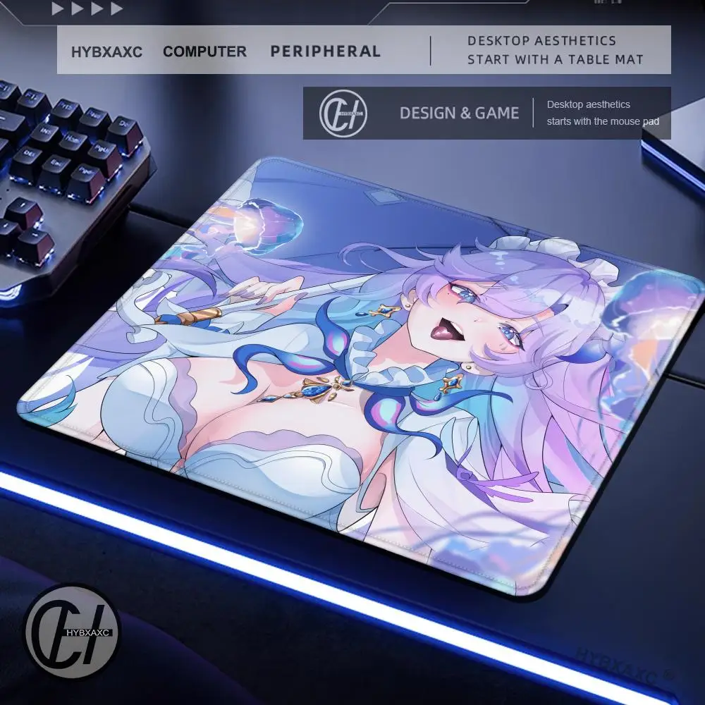

Коврик для мыши Wuthering Waves Cantarella, мультяшный резиновый маленький коврик для мыши, настольный компьютер, офисная клавиатура, киберспорт, игра Genshin
