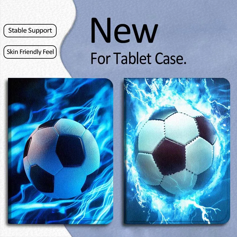 축구 아트 인기 패턴 선물 샤오미 미 패드 미니 4 5 6 7 SE 프로 플러스 레드미 패드 2 SE 2025 8.8 11 접이식 태블릿 케이스