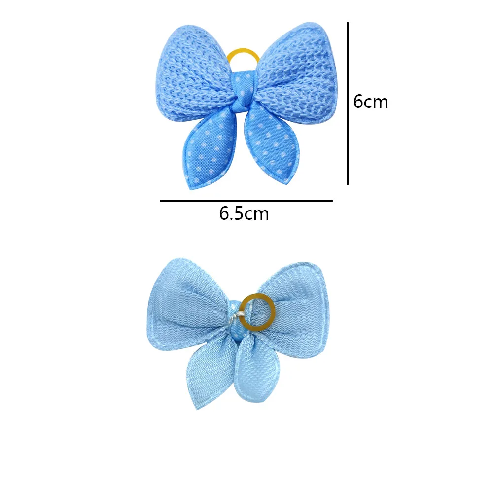 New 100pcs Dog Hair Bows Dog Hair Accessories Rubber Bands Dog Bows Dogs Pets Hair Accessories Pet Grooming Products