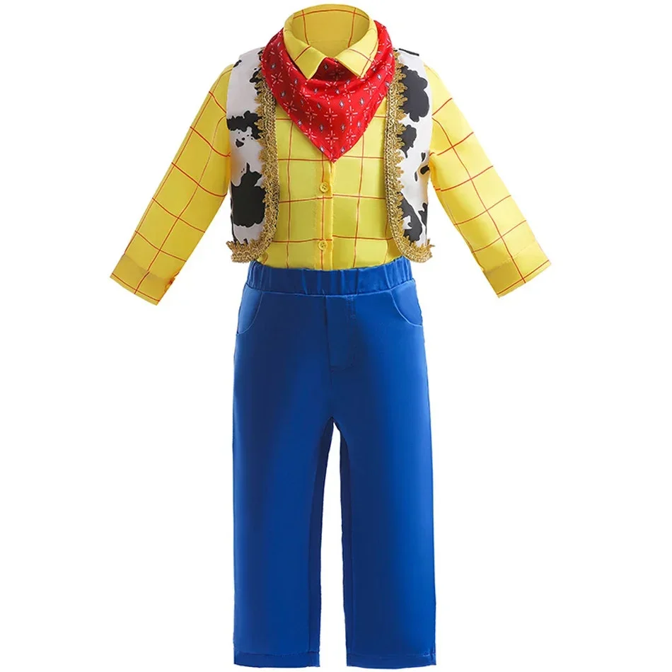Kids Cowgirl Cowboy Outfit Set Cosplay Clothes Little Girls Halloween Carnival Costume view 4