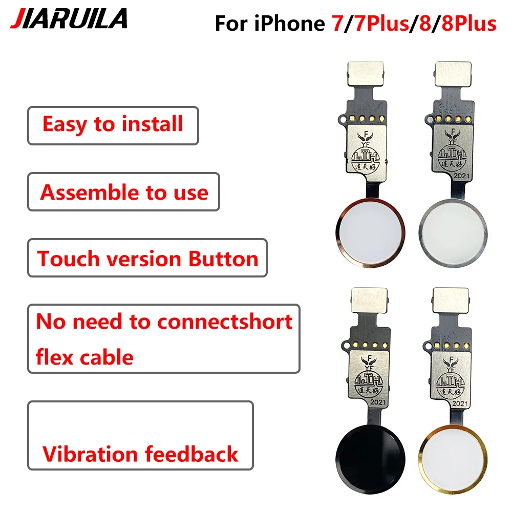 

20Pcs Universal Back Return Function For iPhone 7 7G 8 8G Plus Home Button Flex Cable No Touch ID