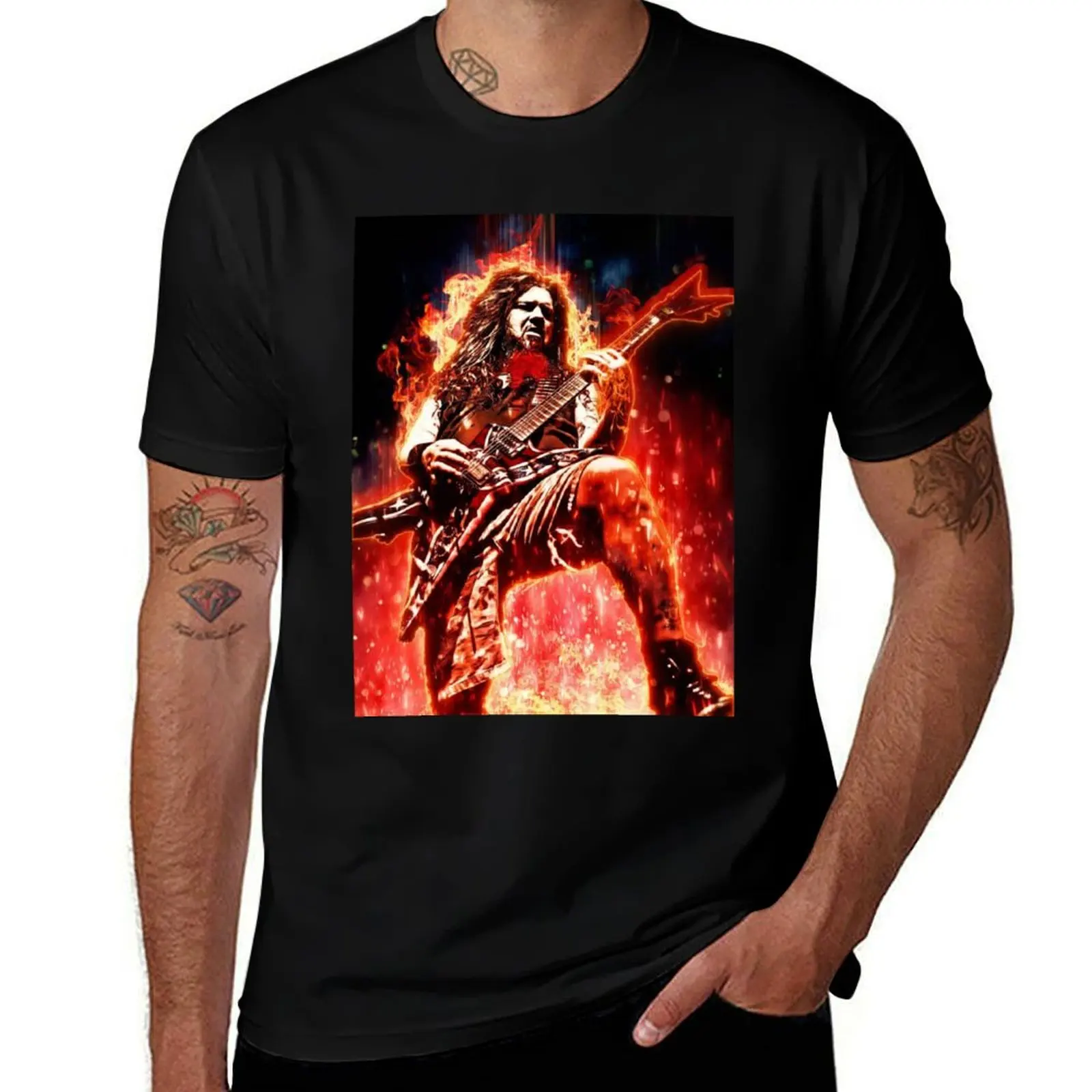 

Футболка Darrell Guitar Legends, забавные футболки, мужские футболки для мужчин, хлопковая забавная футболка