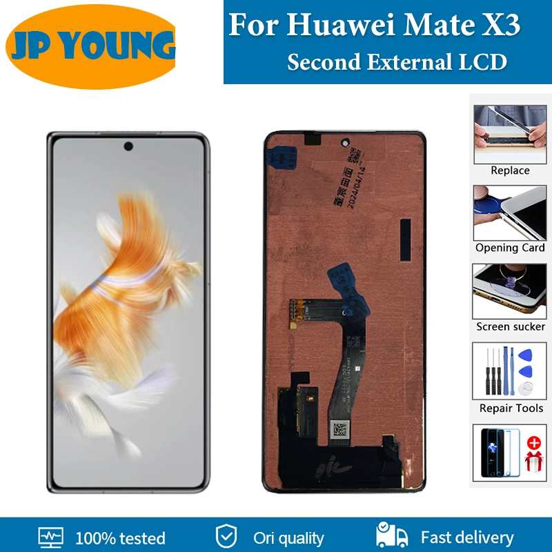 

6,4 "оригинальный внешний экран для Huawei Mate X3, зеркальный дисплей, цифровая сборка, Замена для Huawei Mate X3, маленький ЖК-дисплей