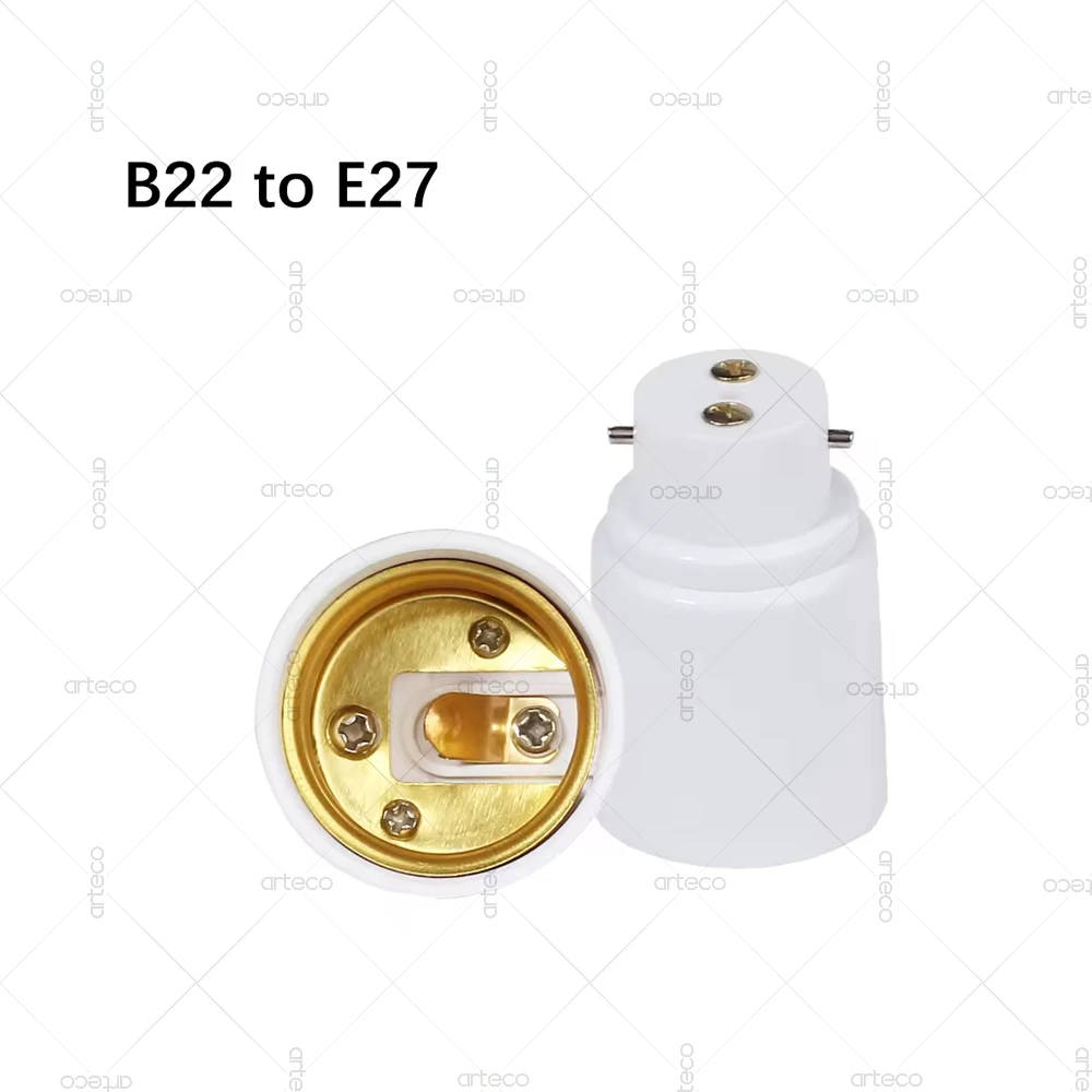 1PCS Lamp Sockets Converter B22 To E27 E14 GU10 LED Bulb Converter Lamp Base Holder For Indoor Screw Light Socket Extend Adapter