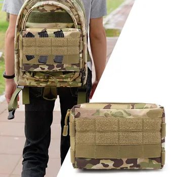 Molle Yardımcı EDC Bel Çantası Taktik Kılıfı Tıbbi İlk Yardım çantası Kemer Kılıfı Açık Spor Kamp Avcılık Bel Kemeri Cep