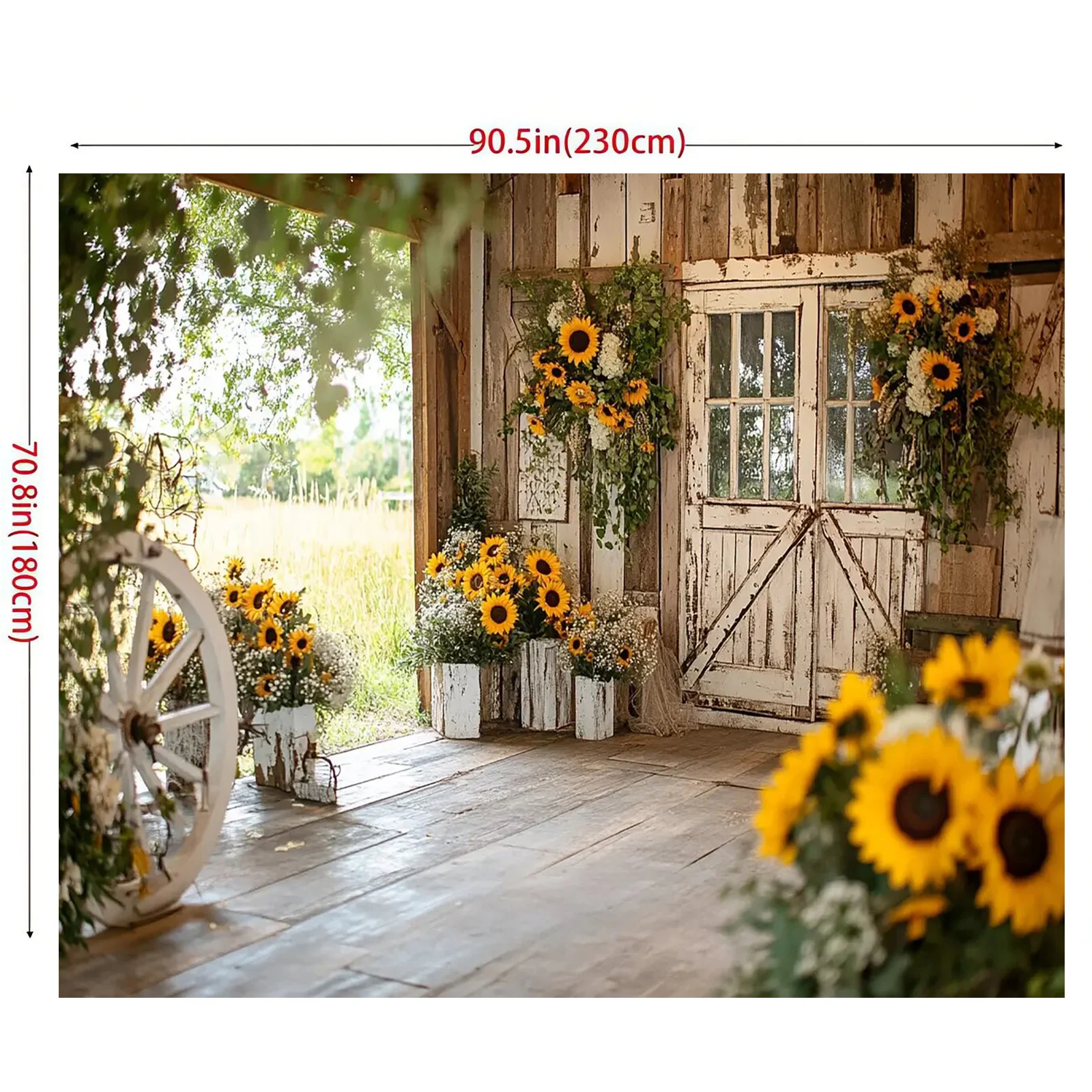 Toile de fond rustique de jard - Wedding Ceremony Supply avis et prix