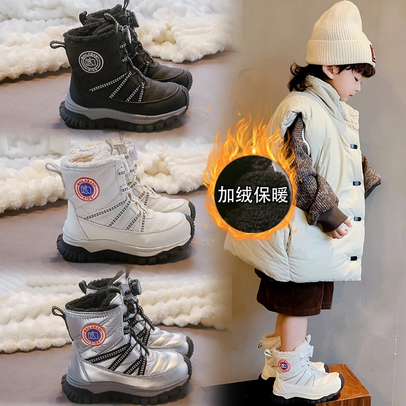 

2025 зимние женские ботинки, высококачественные плюшевые теплые зимние ботинки, нескользящие удобные ботильоны на шнуровке, уличные ботильоны