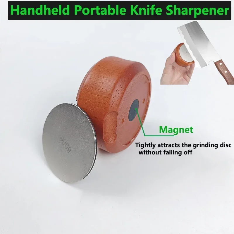 Portable Handheld Sharpener Double Sided Diamond Sharpening Stone Outdoor Sharpening Whetstone Suitable for All Knives