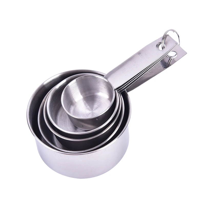 [MOA]5PCS Stainless Steel Measuring Cups and Spoons Set Kitchen Baking Gadget Tools[MOA]