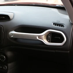 Air Vent Handle Hold Glove Box Handle Cover Trim Stickers for Jeep Renegade 2015-2021 LHD Acceesories