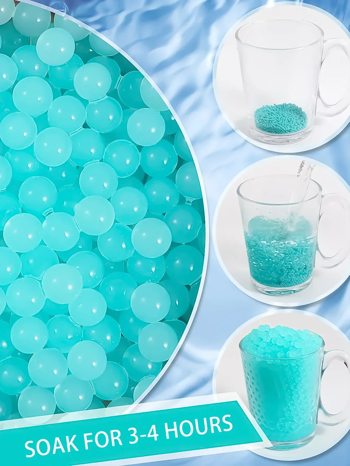 BW7-8 Mm 50000PCS Gel Burster balas munición Splat recarga para juguete 416/AK