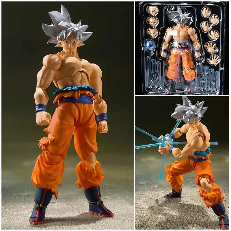 Dragon Ball Z Son Goku S.H.Figuarts Legendary Goku Anime Super Saiyan Awaken Battle Damage Action Figure Collectible Model Gift