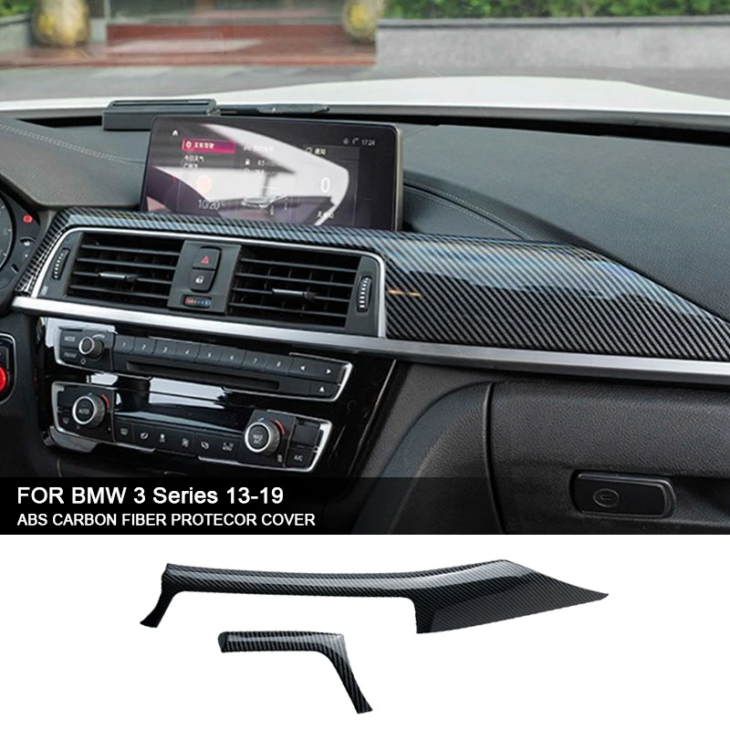 

ABS Carbon Fiber Interior Trim Center Control Panel Trim For BMW 3 Series F30 F34 F32 F33 F36 2013-2019 Car Styling Accessories