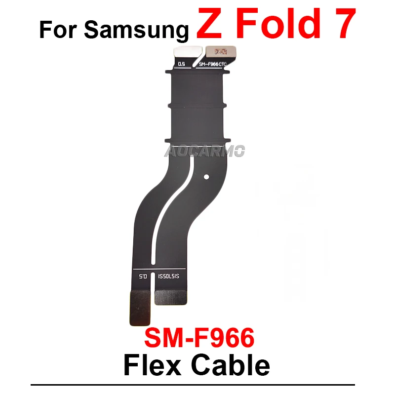 لسامسونج غالاكسي Z أضعاف 7 SM- F966 Fold7 شحن ميناء اللوحة الأم اتصال شاشة LCD تدور محور الكابلات المرنة الرئيسية