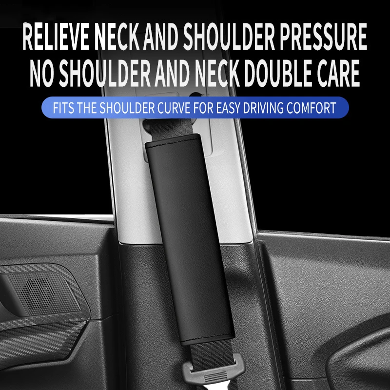 for Jaguar F-pace XJ XE XF S147 E-PACE XJ F-TYPE 2pcs Car Seat Belt Cotton Safety Belt Shoulder Cover Breathable Protection Pad