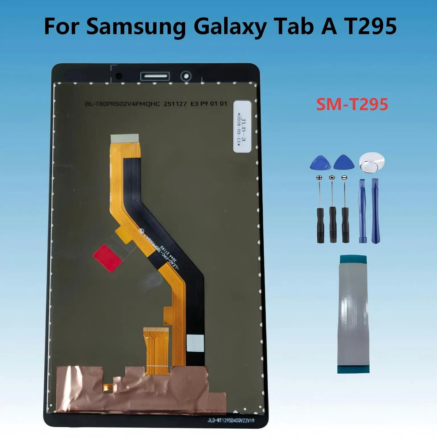 

AAA Ori For Samsung Galaxy Tab A SM-T295 T295 LCD Display Touch Screen Digitizer Glass Assembly Repair Parts