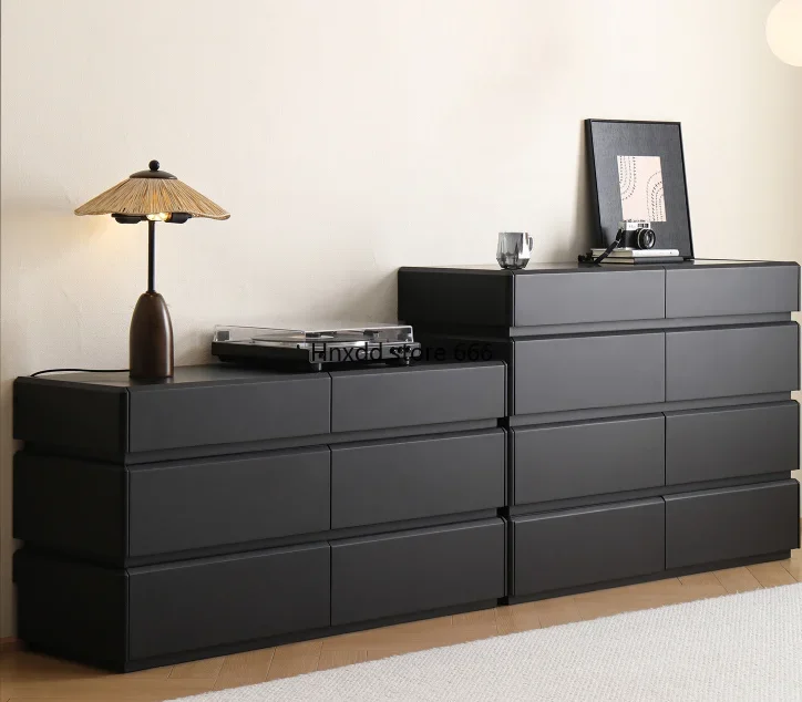 Rubik's Cube chest, solid wood eight-bucket cabinet, modern simple bedroom storage cabinet against the wall for home use