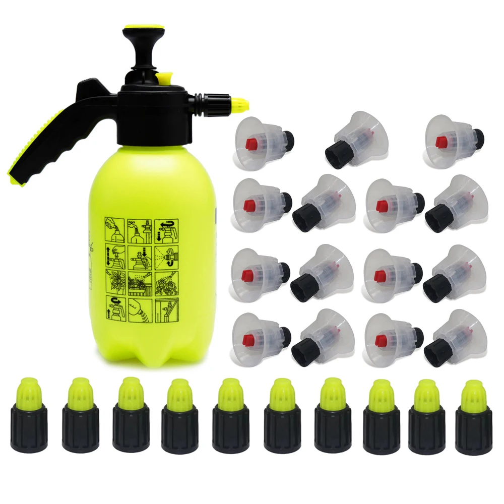 26 piece set 1Pc 2L explosion-proof spray pot+15Pc wind proof foam sprinkler+10Pc green dot sprinkler