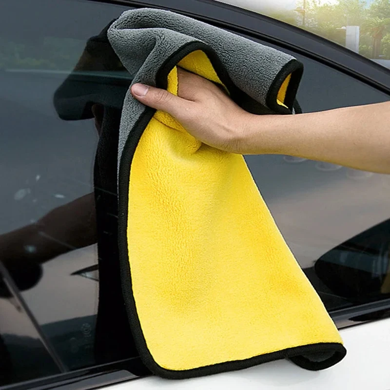 5-20Pc Car Wash Microfiber Towel Water Absorbtion Drying Cloth Wash Towel Double Layer Clean Rags Car Detailing Microfiber Towel