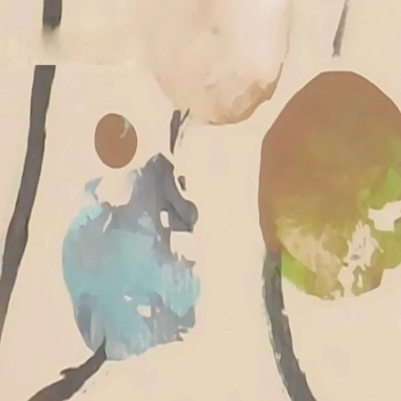 أنيقة الحديثة الحنين بسيطة رسمت باليد فروع الزهور مجردة تلفزيون ديكور المنزل الفاخر خلفية ورق الحائط