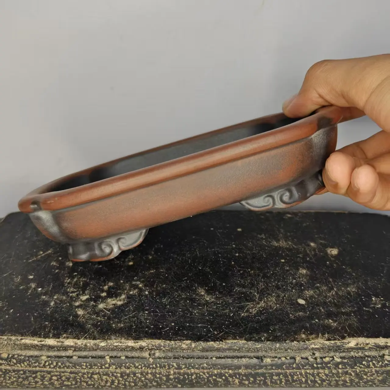 Hand Made High Quality Bonsai Pot With Cloud Feet Desgin