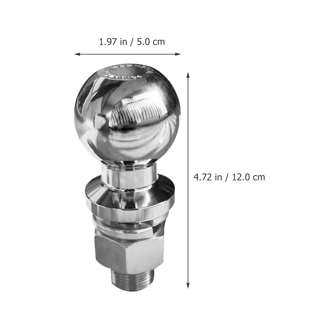 Trailer Hitch Ball 50mm Coupling Trailer Part Tow Ball Yacht Trailer Accessory 1 7/ 1 7/8 trailer ball