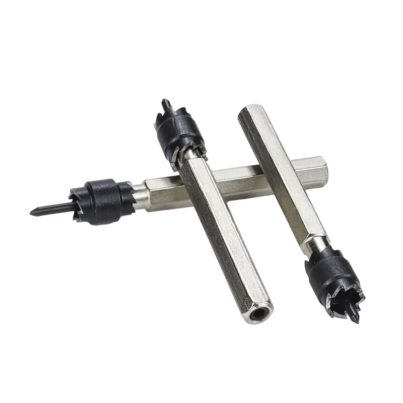 Broca de soldadura por puntos de 3/8 "y 5/16", broca central de acero inoxidable, cortador de agujeros de Metal con punta de carburo