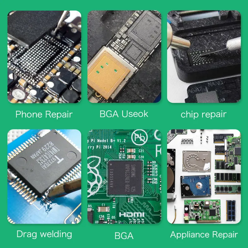 100% kellyshun BGA PCB ไม่ทำความสะอาดบัดกรีบัดกรีบัดกรีน้ำมันขั้นสูง10cc จาระบีบัดกรี