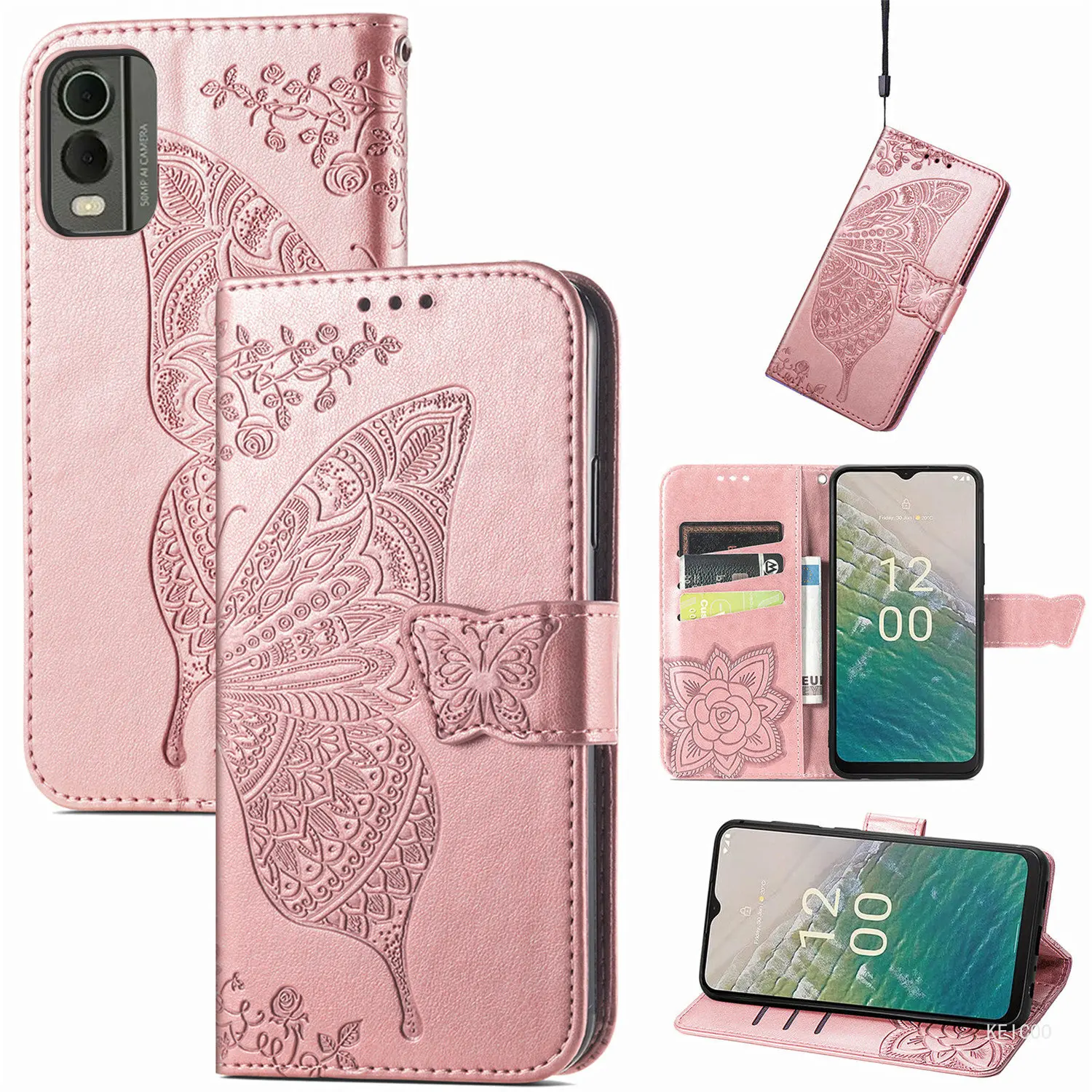 Solid Color Cover for Nokia C32 C3 C100 C 32 3 35 31 01 200 21 100 20 2 2nd  Edition Plus TA-1499 TA-1433 Case Wallet Housing