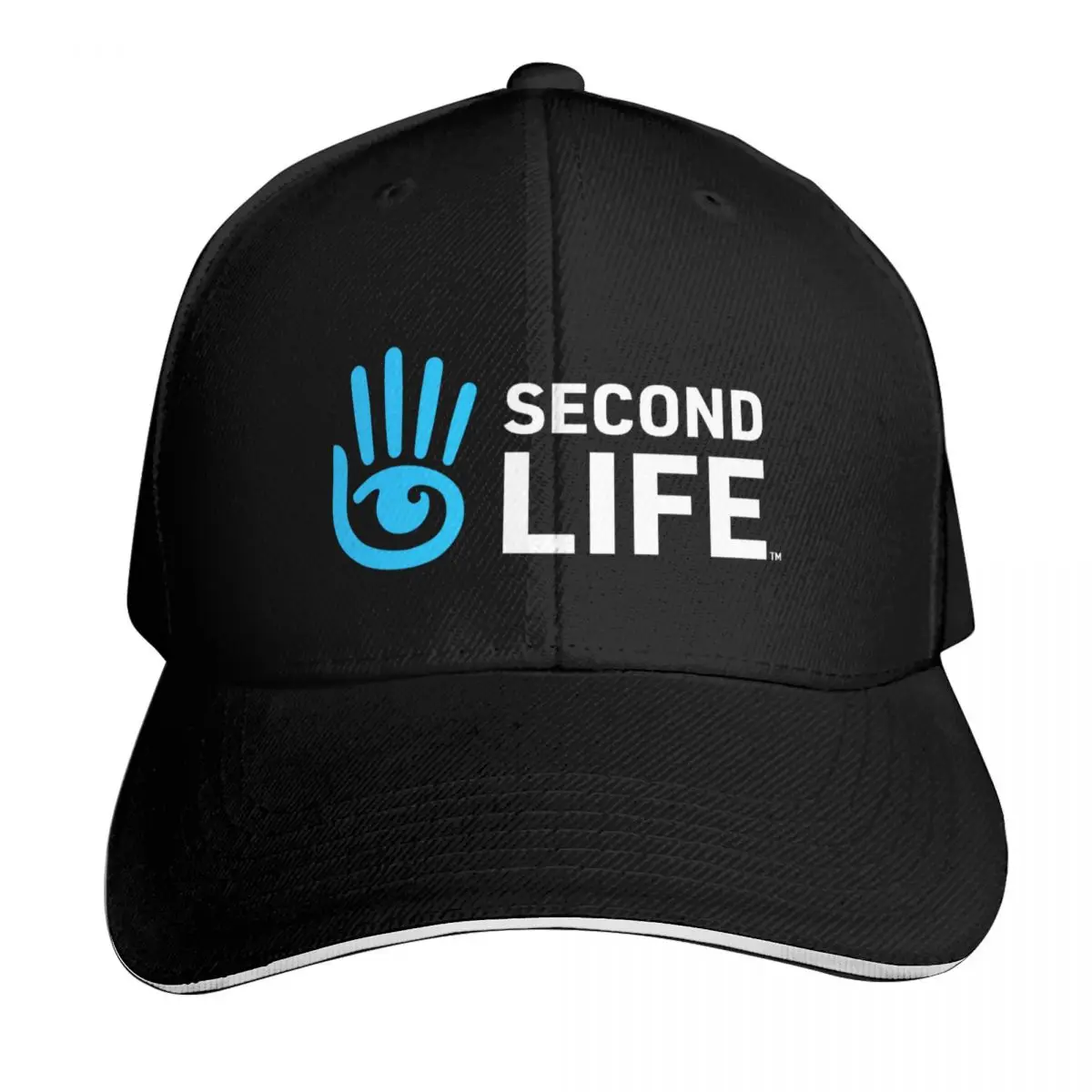 Second Life Logo Baseball Cap Vintage Retro Embroidered Lightweight Packable Gift for Him Her