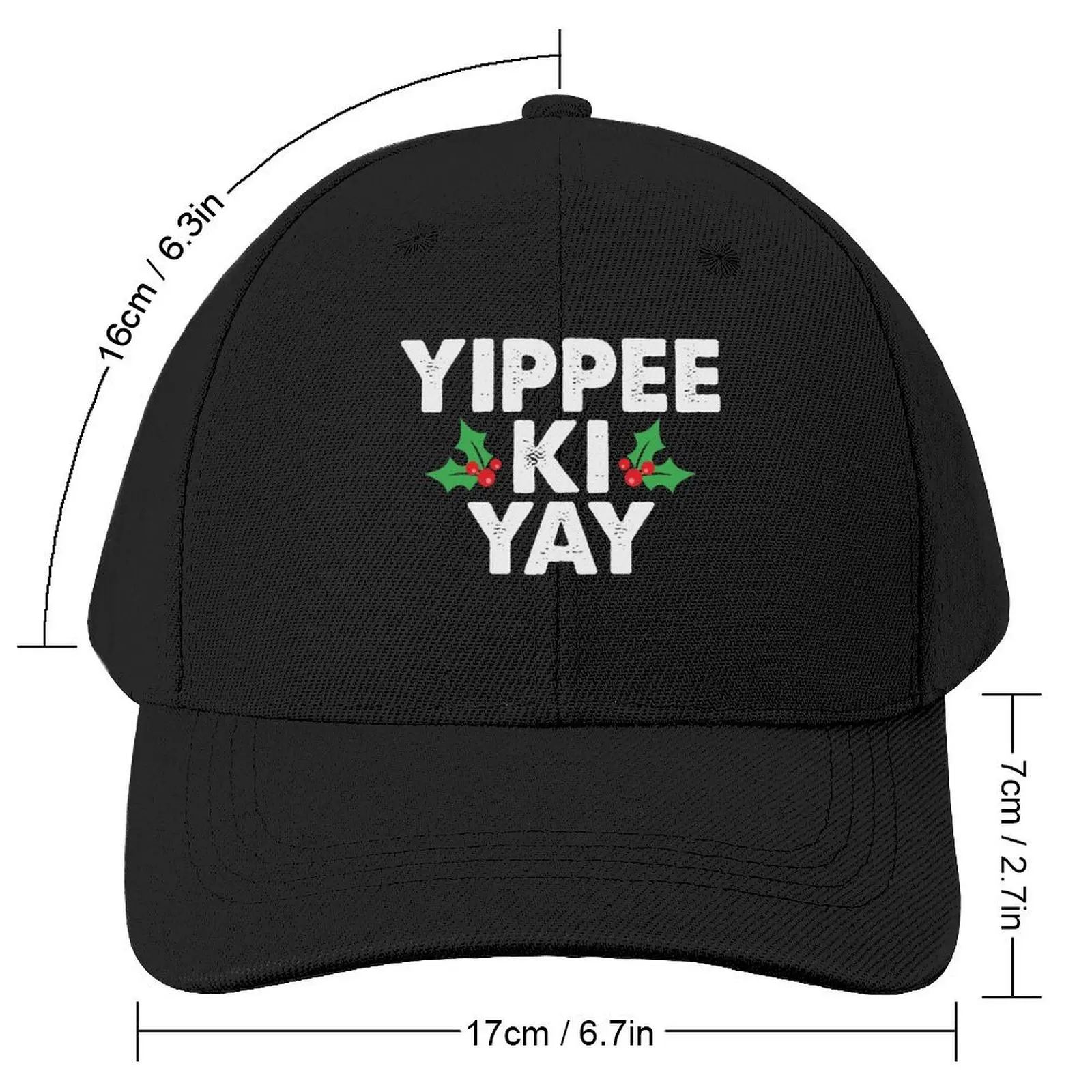 Yippee Ki Yay Baseball Cap Fashion Beach Vintage Christmas Hat Golf Women Men's