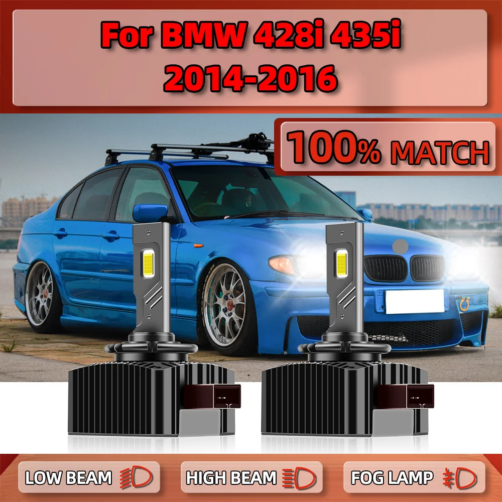 29000LM D1S Canbus LED Headlight 120W Car Xenon Lights Bulbs 12V 6000K White Plug&Play For BMW 428i 435i 2014 2015 2016