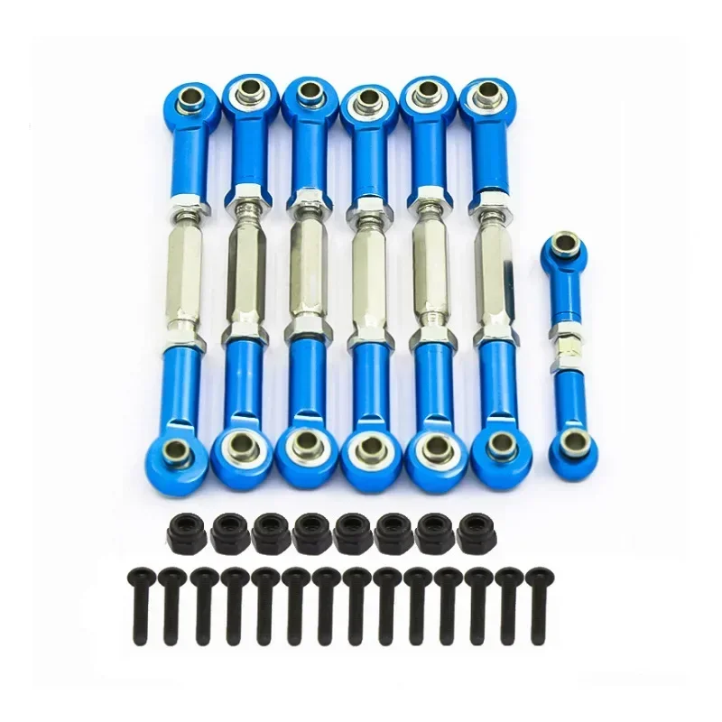 

7PCS/set Upgraded Metal Full Car Pull Rod Modified Accessories For TRXS SLASH 2WD