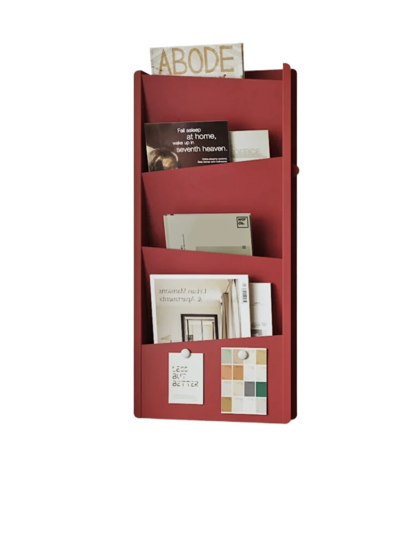CX wall storage,hanging books and magazines rack, creative baffle home wall display rack