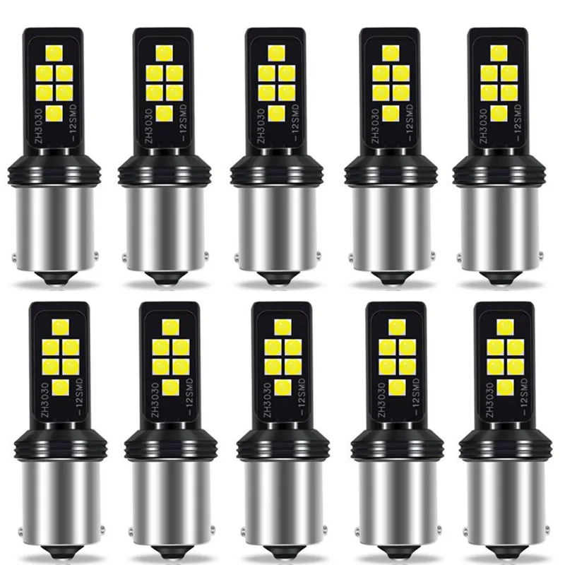 

S25 1156 BA15S 1157 BAY15D P21w Led Canbus Light Bulbs for Car Auto Turn Signal Reverse Brake Lamp Rear Parking Lights 12V DC