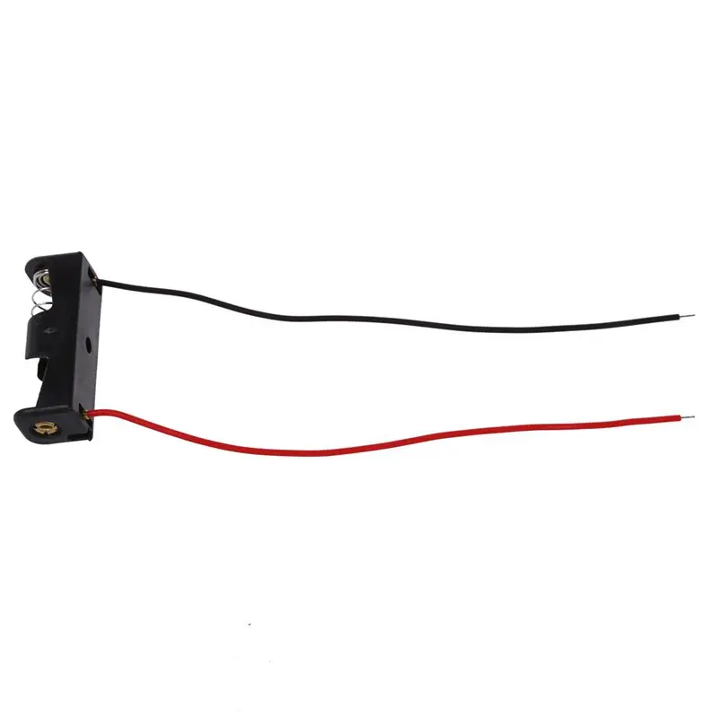 5 قطعة 4.3 "سلك يؤدي حافظة بطاريات سوداء فتحة حامل 1x12 فولت 23A/27A