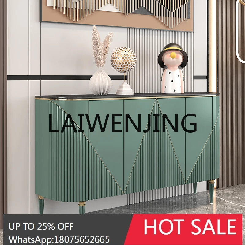 

Italian-Style Light Luxury Meal Side Tea Storage Side Cabinet Living Room Storage Wall Table Hallway Wine Cabinet