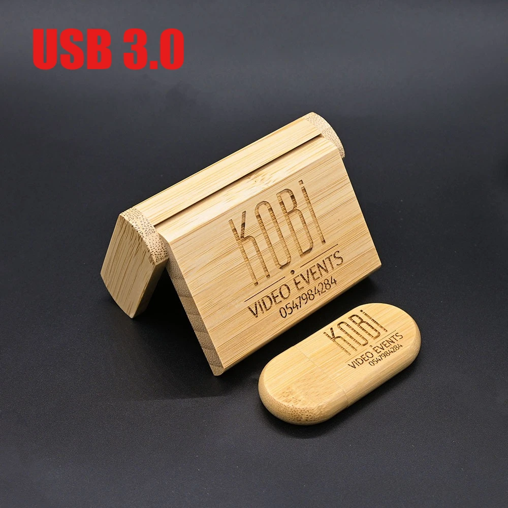 

Wedding Gift Usb 3.0 Stick 64GB Custom logo Wooden Box Flash Drives 32GB Pendrive Free sample U Disk 16GB 8GB 4GB Memory Stick