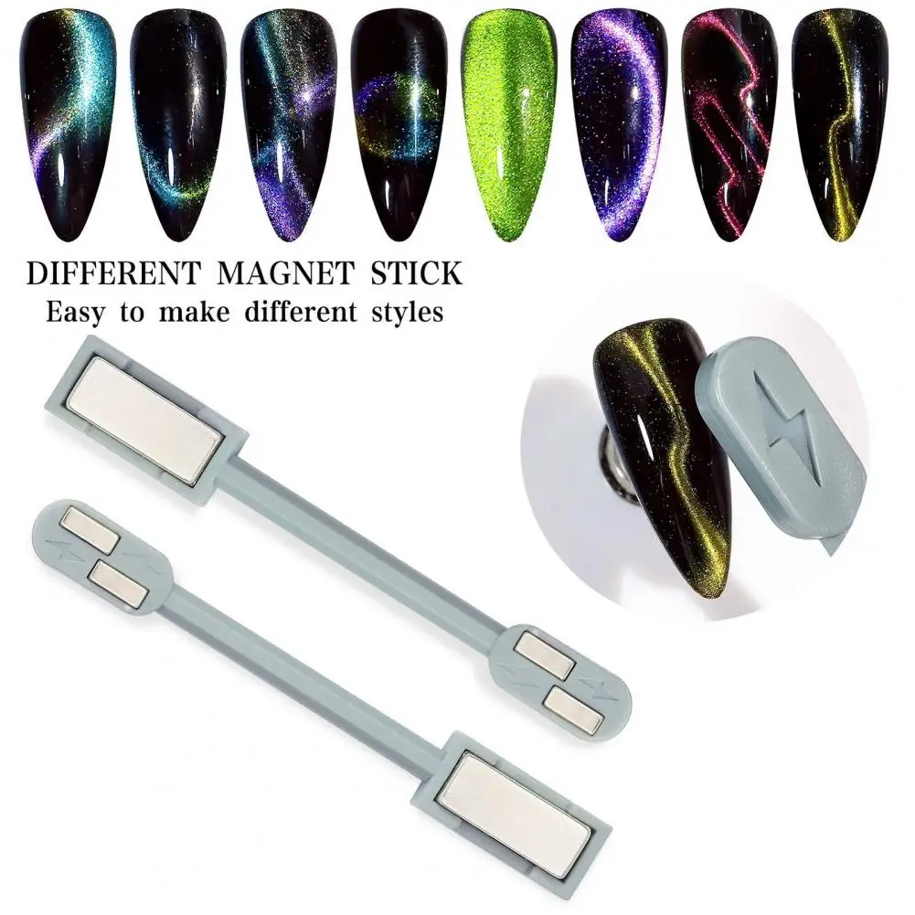 Double-ended Magnet Stick CatEye Nail Gel Magnet Strip Nail Art Magnet Stone 3D Cat Magnet Stick Manicure Tool Nail Accessories