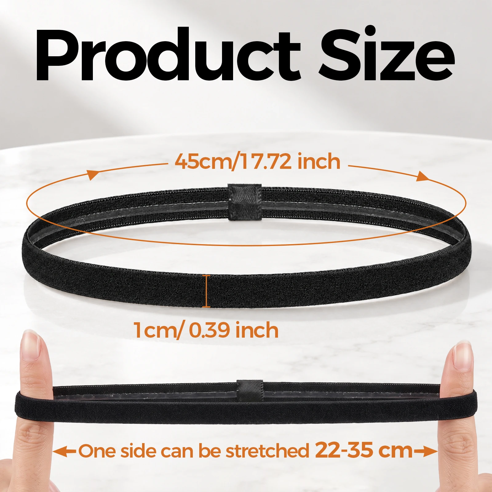 3pcs/4pcs Thin Elastic Hair Band For Women Men Yoga Sports Football Running Sweatband Fashion Simple Non-Slip Stretchy Headband