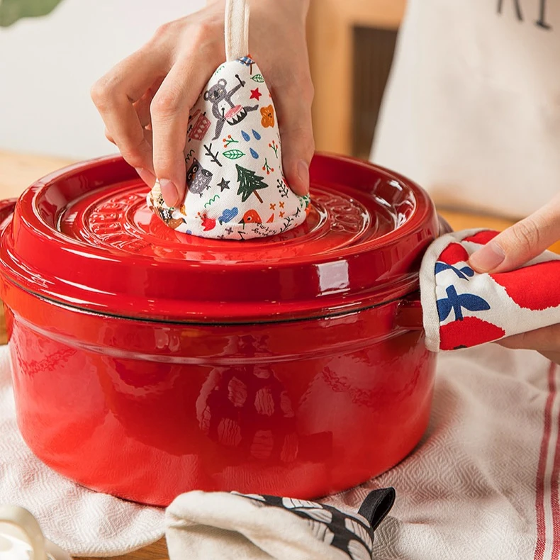 Household Enamel Cast Iron Pot Non-stick Casserole Soup Pot Stew Cup Saucepan Cooking Cookware For Daily Kitchen Use view 5