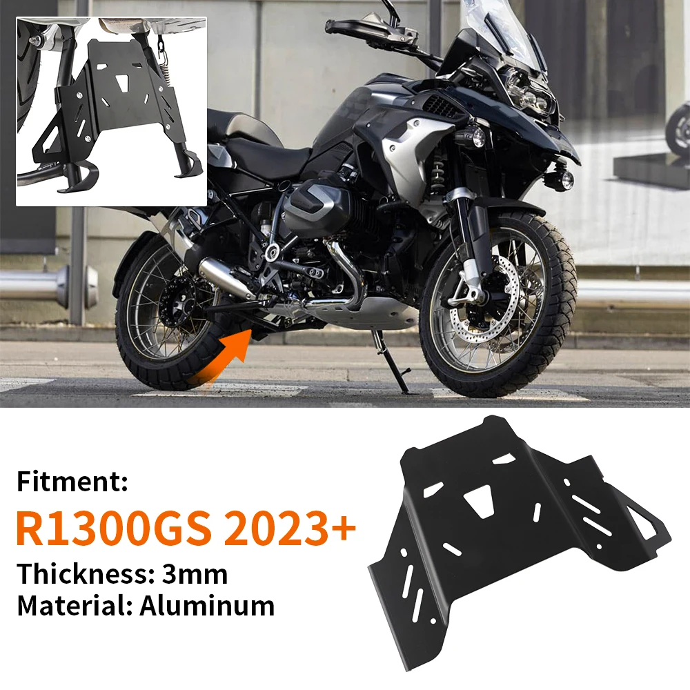 Motorcycle Accessories Center Stand Protection Plate Lower Engine Chassis Guard Extension For BMW R1300GS R1300 GS 2023 2024