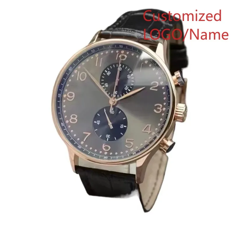 ساعة رجالية ساعات آلية أوتوماتيكية باللون الذهبي الوردي والأسود والأحمر والأزرق والياقوت المقاوم للصدأ حسب الطلب