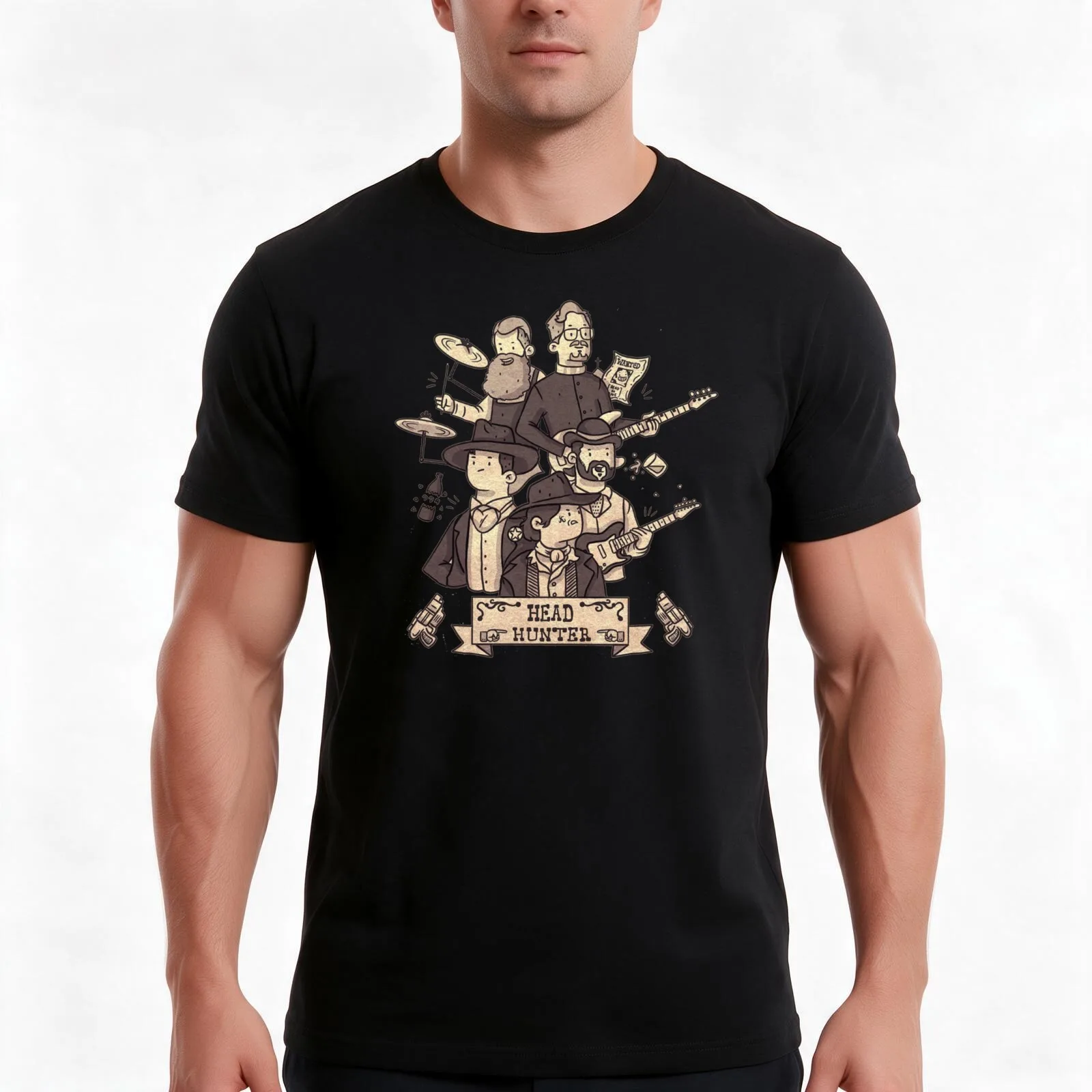 Head Hunter Gavin Dance T-Shirt, Summer Casual Cotton Tee, Oversized Streetwear Tops, Vintage Graphic Print, Unisex Men Women