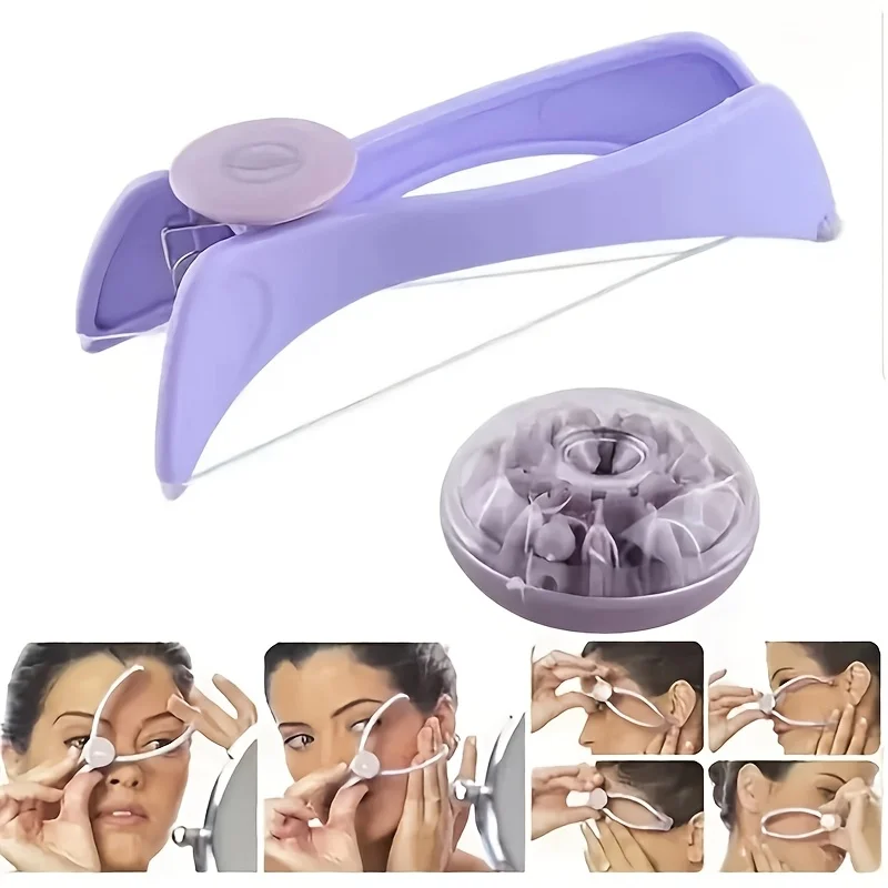 Manual Facial Threading Hair Remover Efficient Cotton Thread Epilator Gentle Skin Safe Face Hair Removal Tweezer Depilatory Tool