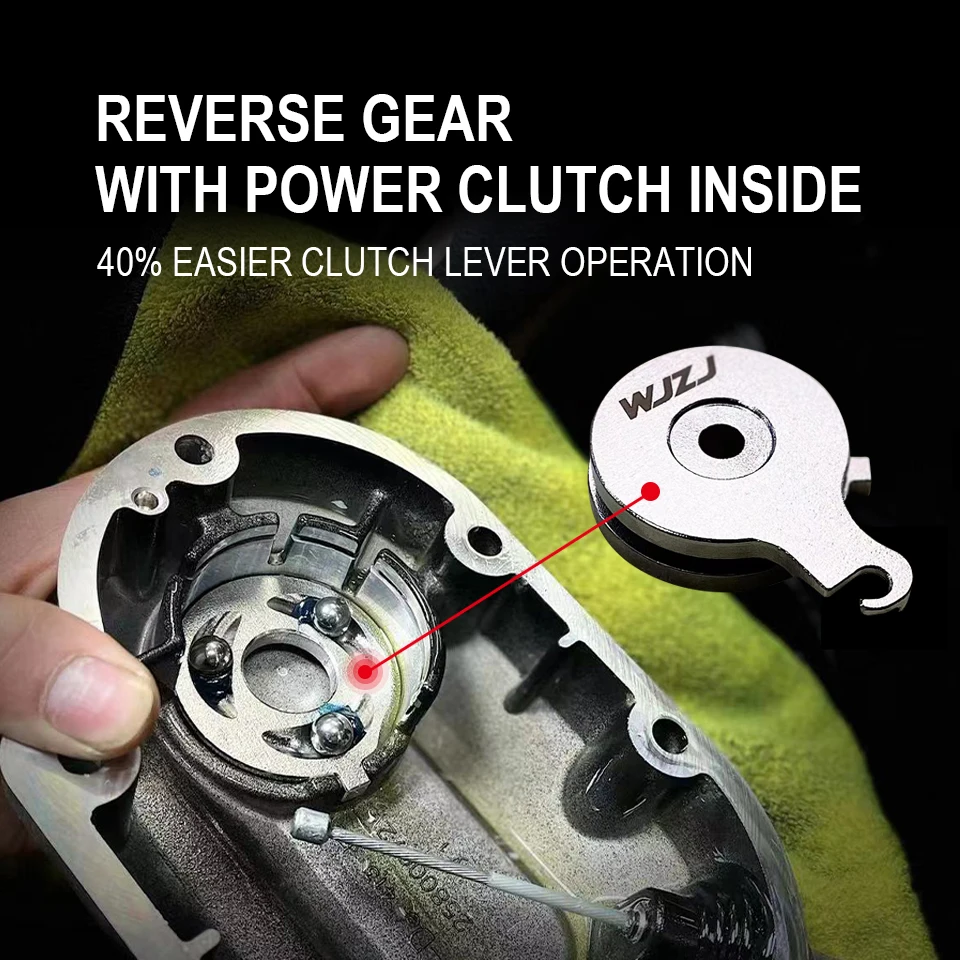 Picture 7: 2021-2023 6-Speed Aluminum Alloy Cable Clutch Reverse Gear Kit Black  for Motorcycle